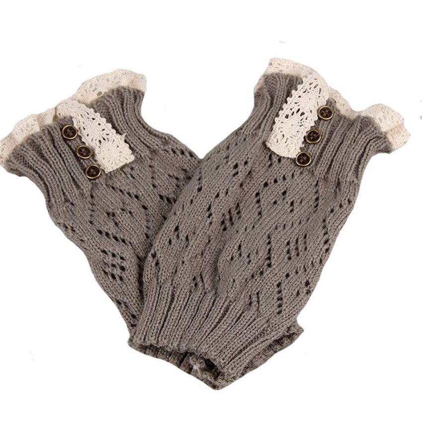 La de dédouanement! Jambières femmes jambières en dentelle longue tricot extensible Boot jambe poignets chaussettes de démarrage jambières directe