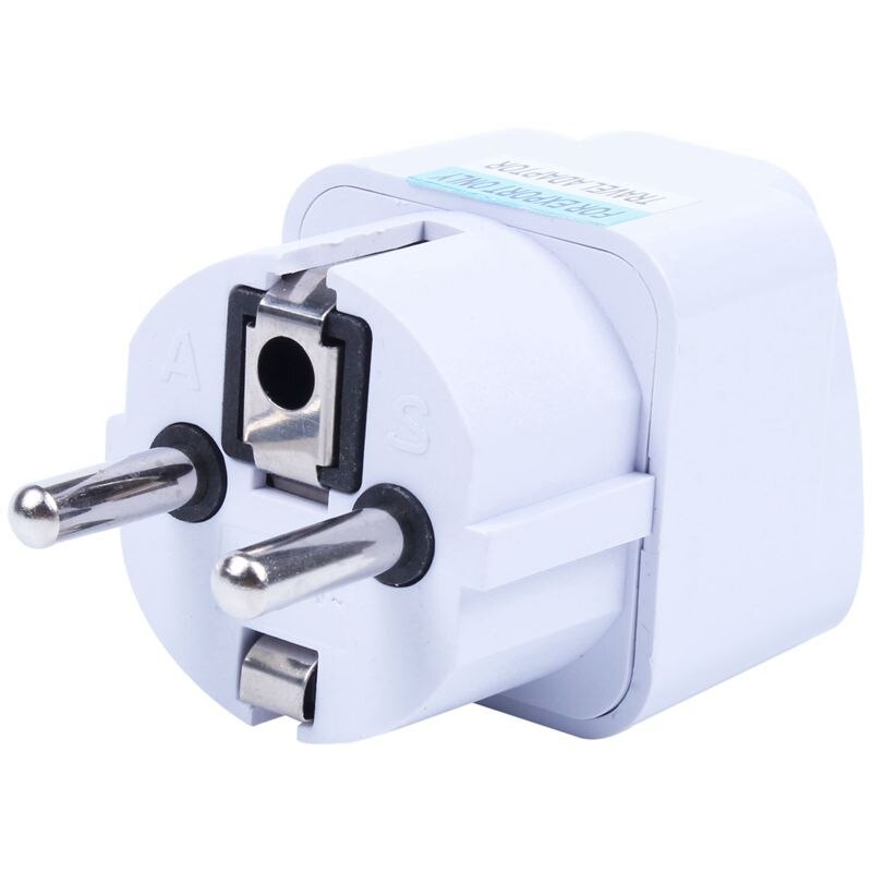 Wit Travel Plug Travel Adapter Us/Uk Naar Eu Plug 10A 250V