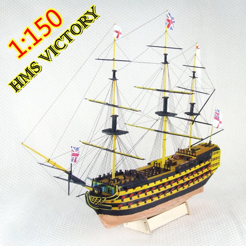 DIY Handmade Assembly Ship 21" Wooden Sailing Boat Model Kit Ship Handmade Assembly Decoration For Children Boy