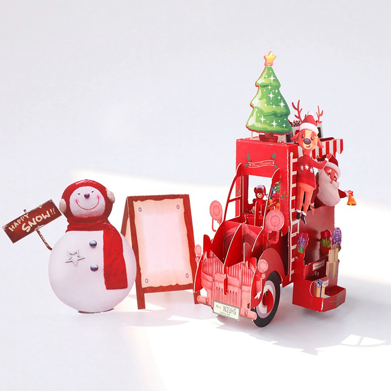 Kerst Wenskaart Drie-Dimensionale 3D Handgemaakte Dank U Kaart Vrolijk Kerstfeest Kaarten Kerstboom Winter