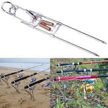 Stainless Steel Automatic Dual Trigger Spring Type Fishing Rod Holder