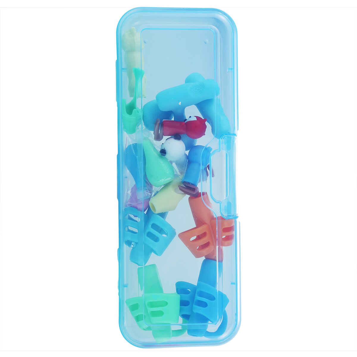 16 pièces/ensemble crayon poignées crayon casquettes enfants étudiants écriture aide poignée ensemble écriture Posture Correction outils porte-stylo