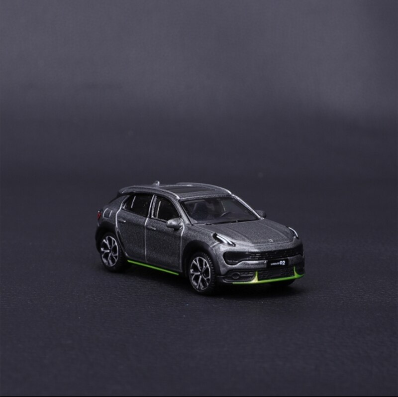 1:64 Lynk &amp; Co 01 02 Alloy Car Model Lynk &amp; Co 03 05 Diecast Toy Vehicle High Simitation Cars Toys For Children Kids Xmas: 02 Gray