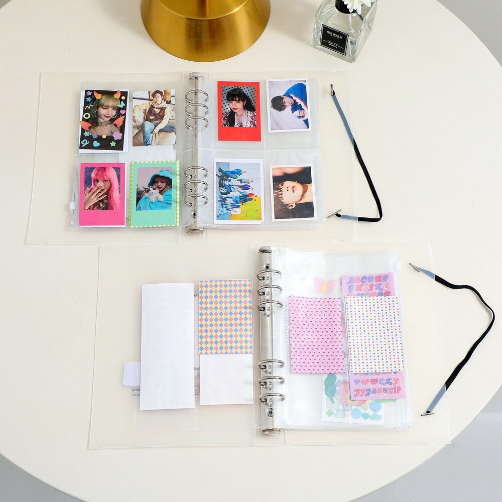 A5 pärmar förvaring samla bok korea idol foto arrangör dagbok dagbok agenda planerare omslag skolpapper