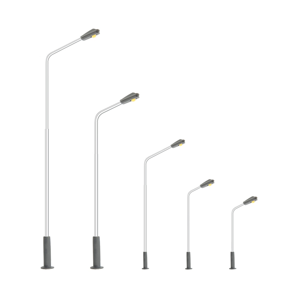 Modelo de farola a escala HO N, iluminación Led de 3V para tren, paisaje de Arquitectura de construcción