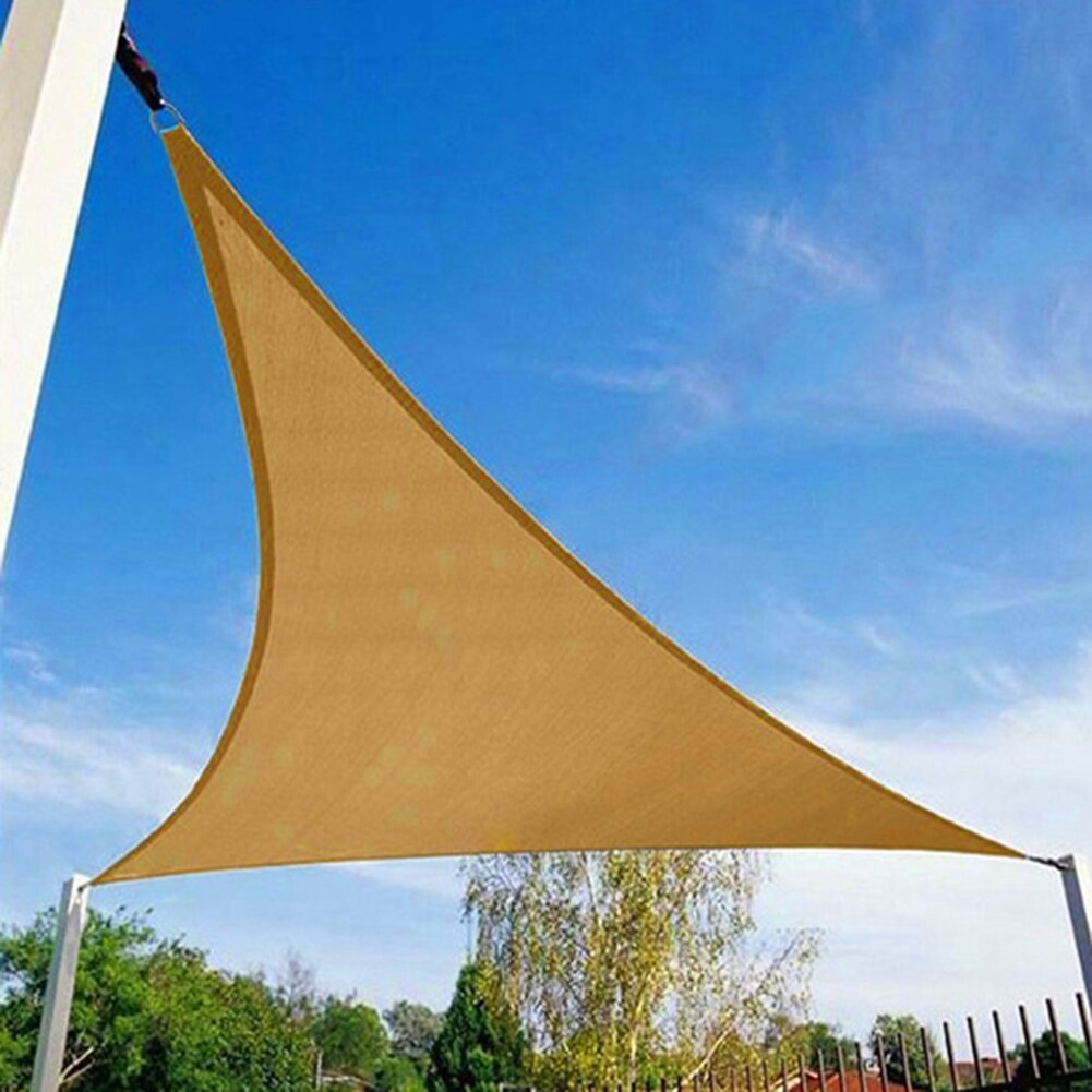 Triangle Sun Shade Sail Patio Deck Beach Garden Yard Outdoor Canopy Cover UV Block for Patio Garden Outdoor Activities 3 x 3 m