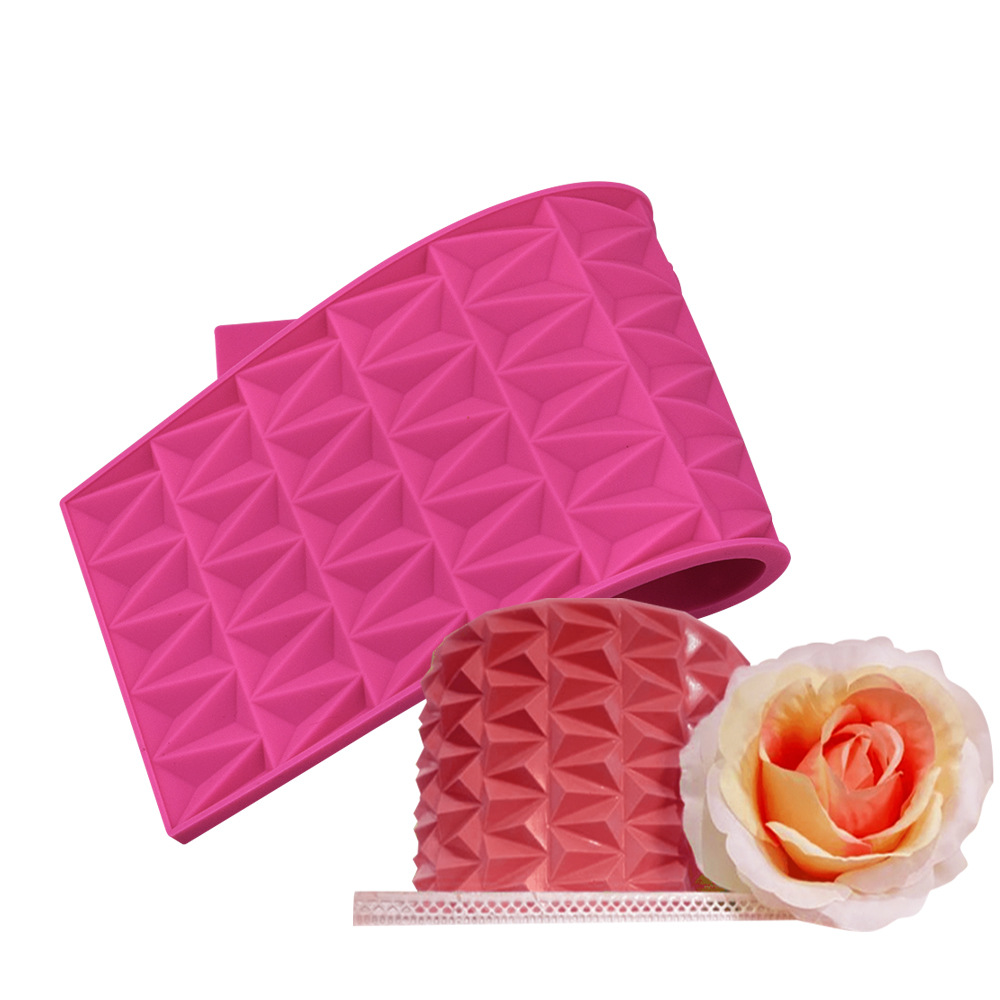 3D Origami Silicone Cake Lace Mold Fondant Moulds Cake Decorating Tool Border Decoration Lace Mold kitchen Bakeware