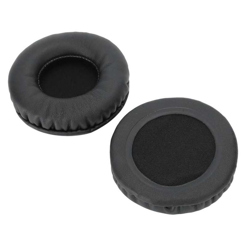 Universal Ear Cushions 75MM Headphone Universal Ear Cushions Replacement Headset Foam Ear Pads Covers Black Ear Cushions