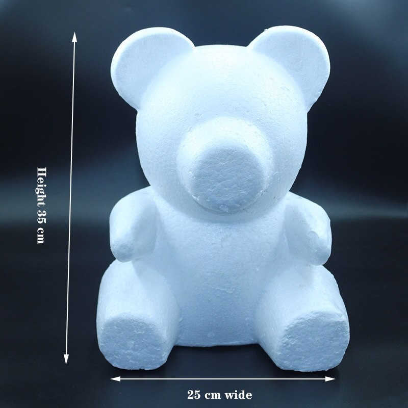 1 stykker 20 cmfleurs artificielles mousse ours en peluche de roses moule bricolage cadeaux polystyrène styromousse mariage s: 8