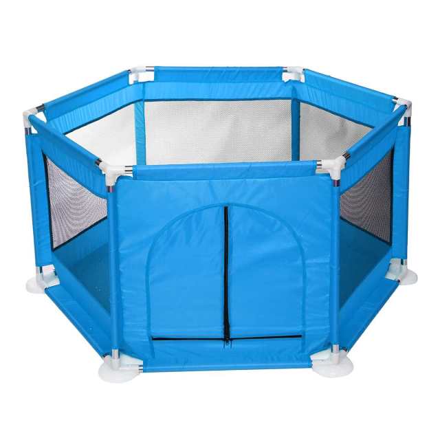 Baby Box Voor Kinderen Hek Ballenbad Park Kids Veiligheid Barrière Pasgeboren Baby Speeltuin Indoor Park Kids Activiteit Play Pen: Blauw