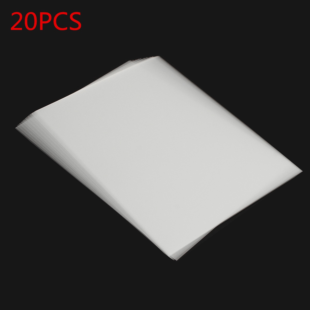 Película de inyección de tinta transparente A4, 20 hojas, Impresión de pantalla de papel, plantilla para impresión, no impermeable, grosor de 0,12mm, 29,6x21cm