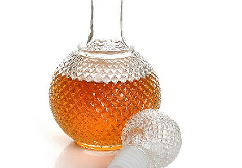 1PC Newest 250ml 500ml 1000ml Crystal Whiskey Wine Shot Glass Bottle with Cap Stopper Drinking Bar Decanter Crystal Bottle: 500ml