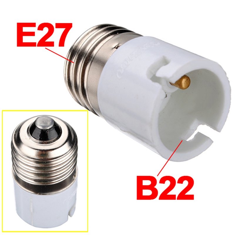 E27 To B22 Fitting Light Lamp Bulb Adapter Converter Universal Light Converter Socket Change