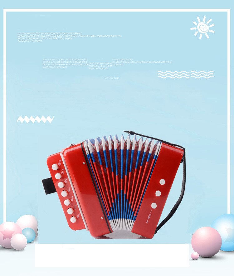 Mini jouet accordéon 7 touches clavier Instrument de musique pour enfants enfants jouets drôles accordéon AC01