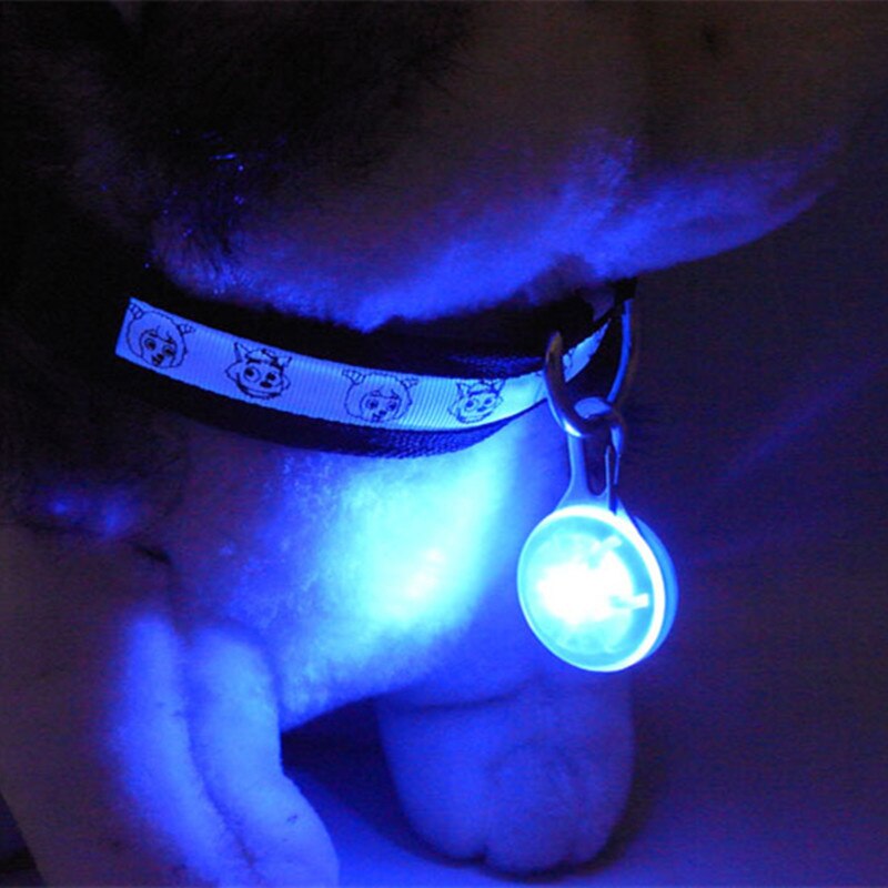 Nuit sécurité lampe de poche LED animal de compagnie pendentif lumineux lueur dans le noir lumineux animaux fournitures accessoires chat chien collier conduit des lumières