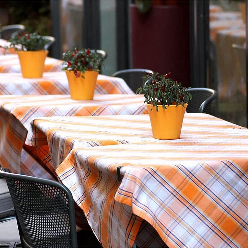 4 Pcs Tablecloth Clips, Stainless Steel Clamps for Picnics, Restaurants and Weddings,Black