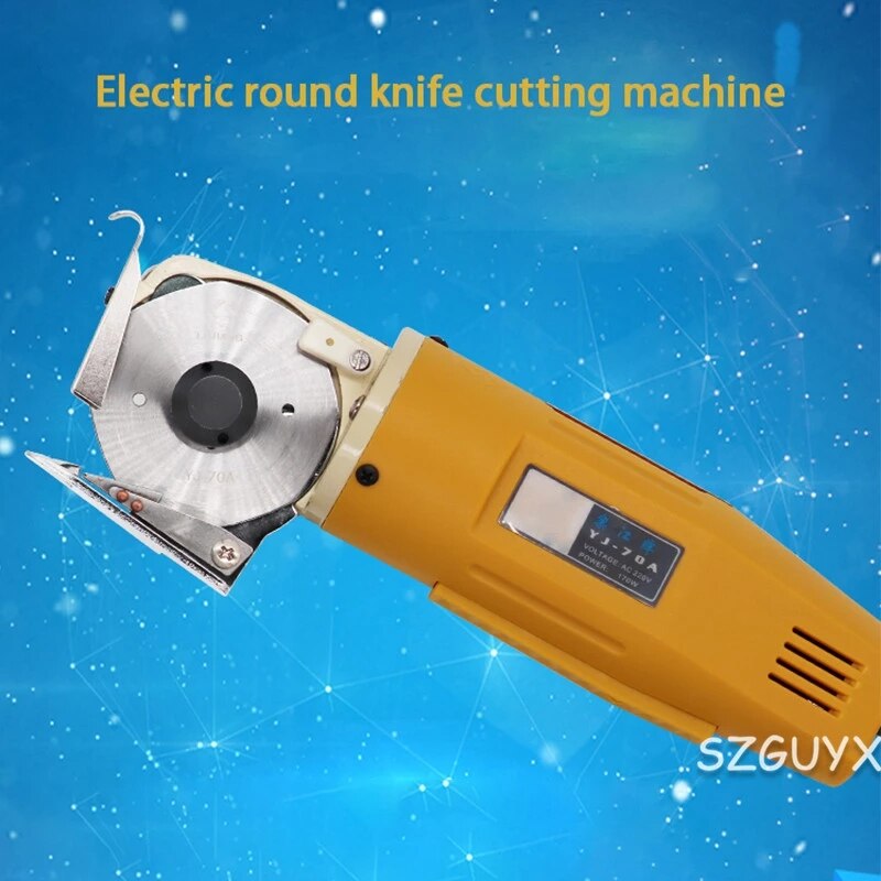 Wood Router 220V Handheld Portable 65mm Rotary Blade Electric Round Electric Cloth Cutter Fabric Round Knife Cutting Machine