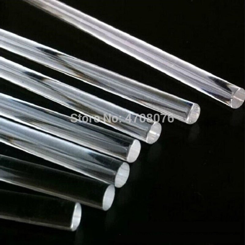 Vareta de vidro de borosilicato de Laboratório mexendo vara/muddler agitador para experimento científico de vidro transparente dia 8mm 10 pçs/lote