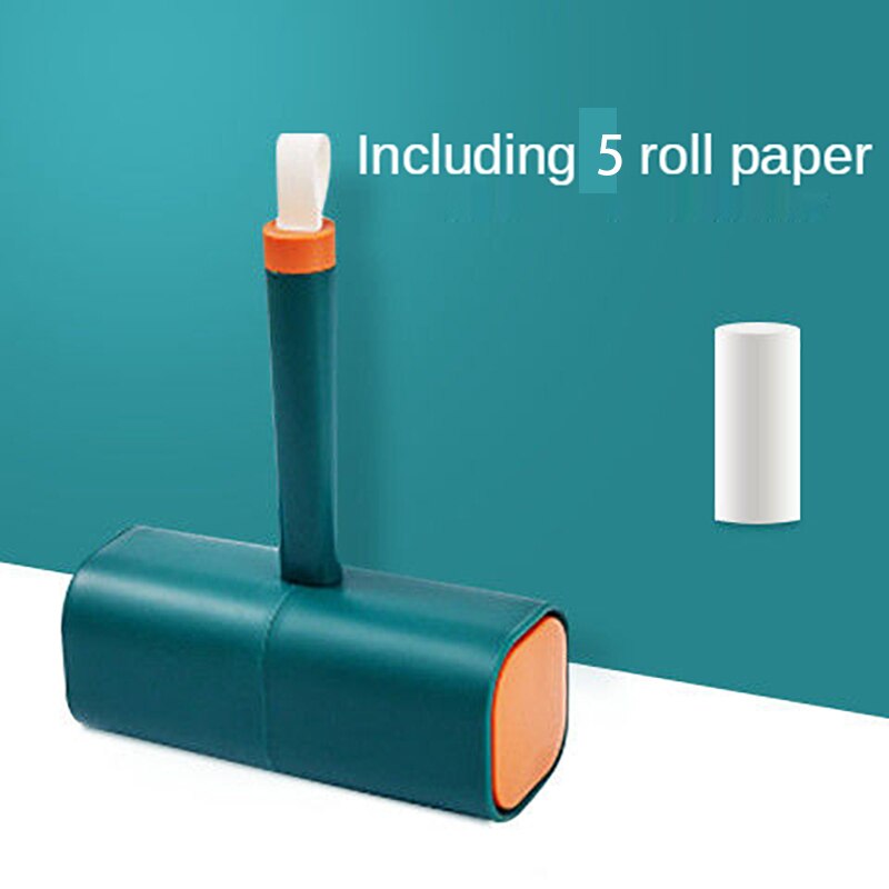5 Roll Paper Sticky Roll Extra Sticky Lint Roller Mega Value Set for Pet Dog and Cat Hair Remover: green