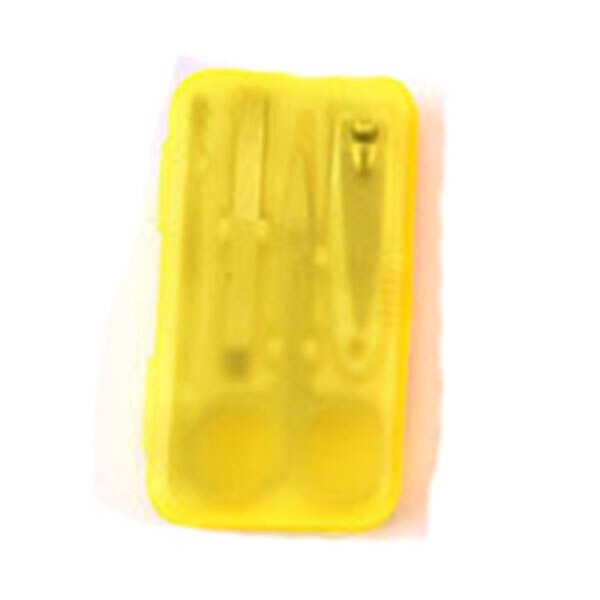 Conjunto de ferramentas profissionais para manicure, kit de ferramentas de manicure para profissional, 4, pçs/set: Amarelo