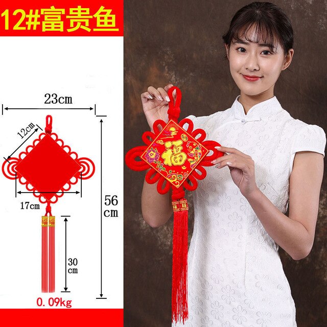 Rode Chinese Knoop Lente Festival Coupletten Hangers Chinese Jaar Decoraties Geluk Diy Wedding Lucky Gunstige: Style-5
