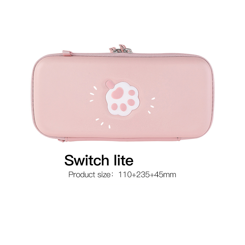 Bolsa de gato Rosa bonito para Nintendo Switch, cubierta/bolsa de almacenamiento para Nintendo Switch Lite, accesorio de juego: Pink Switch Lite