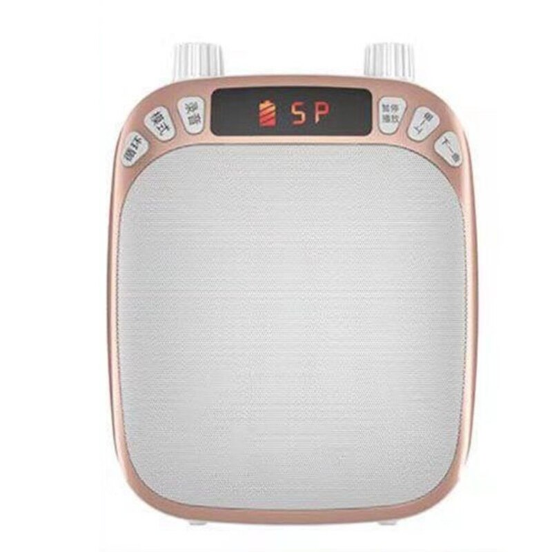 Portable System Voice Amplifier Mic for Teachers, Singing, Coaches, Training Headset Waistband Can Tie Around Your Waist: gold