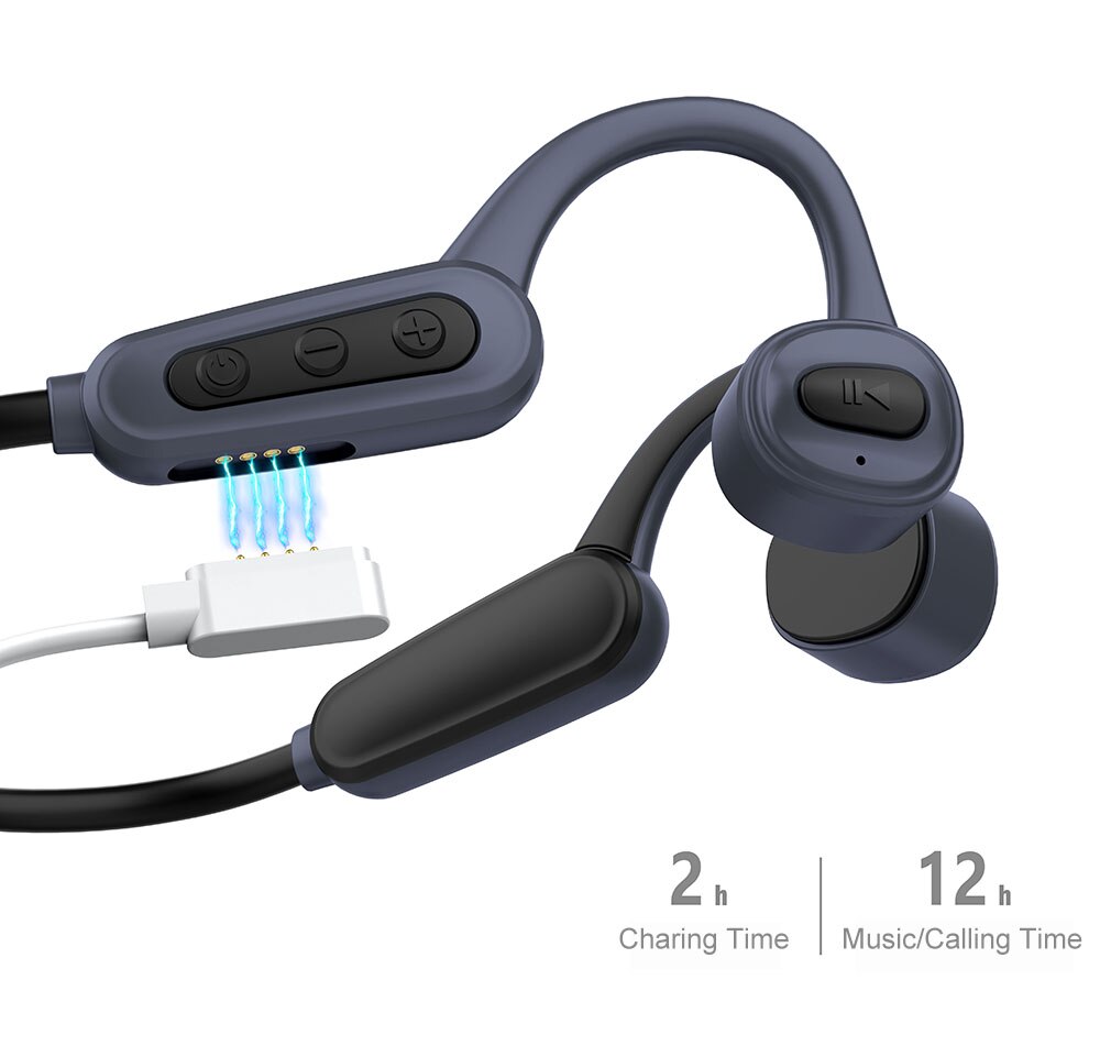 16GB Waterproof MP3 Player - IPX8 Bone Conduction Headset for Diving, Swimming, Surfing