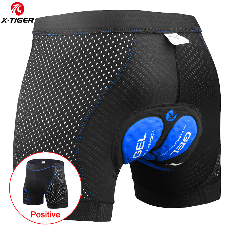 X-TIGER fietsondergoed 5D ademende gevulde gel fietsbroek heren mtb anti slip beengrepen rijden fietsen shots ciclismo