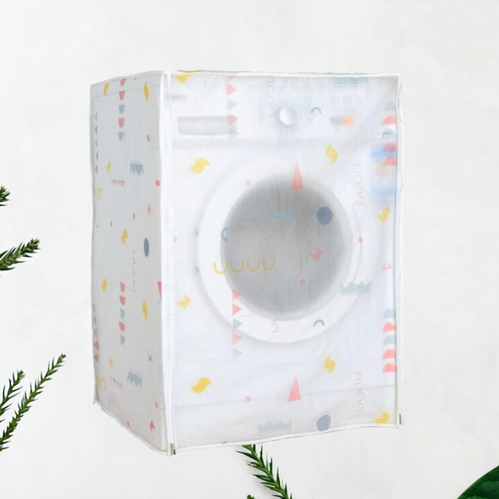 Automatic Washing Machine Cover Premium PEVA Washing Machine Case Waterproof Anti-Dust Washing Machine Protector For Home (60x55