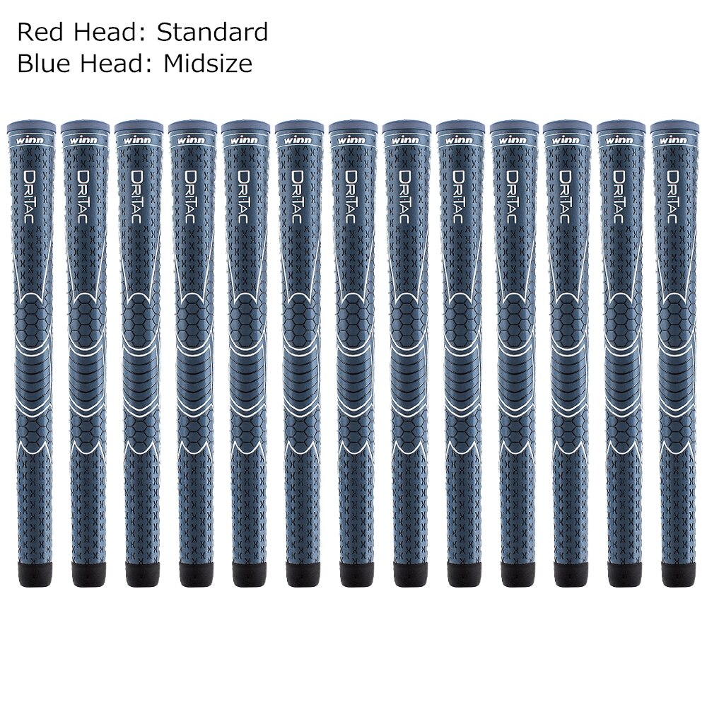 10 TEILE/LOS WINN DRITAC AVS Standard UND MITTELSTÄNDISCHE Golf GRIFFE: Midsize Blau