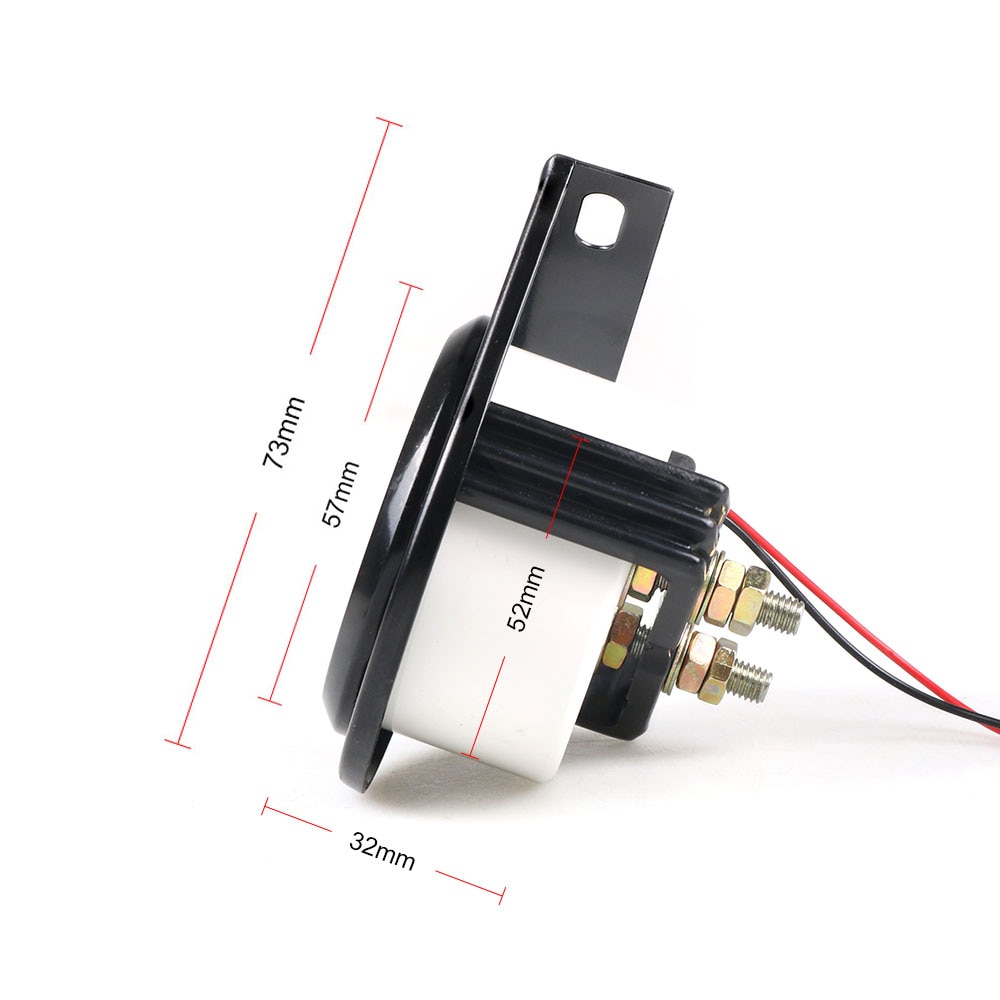 2Inch 52mm Auto AMPS Meter 60-0-60A Ampèremeter Wit LED Licht AMPS Gauge Auto Meter TT101263