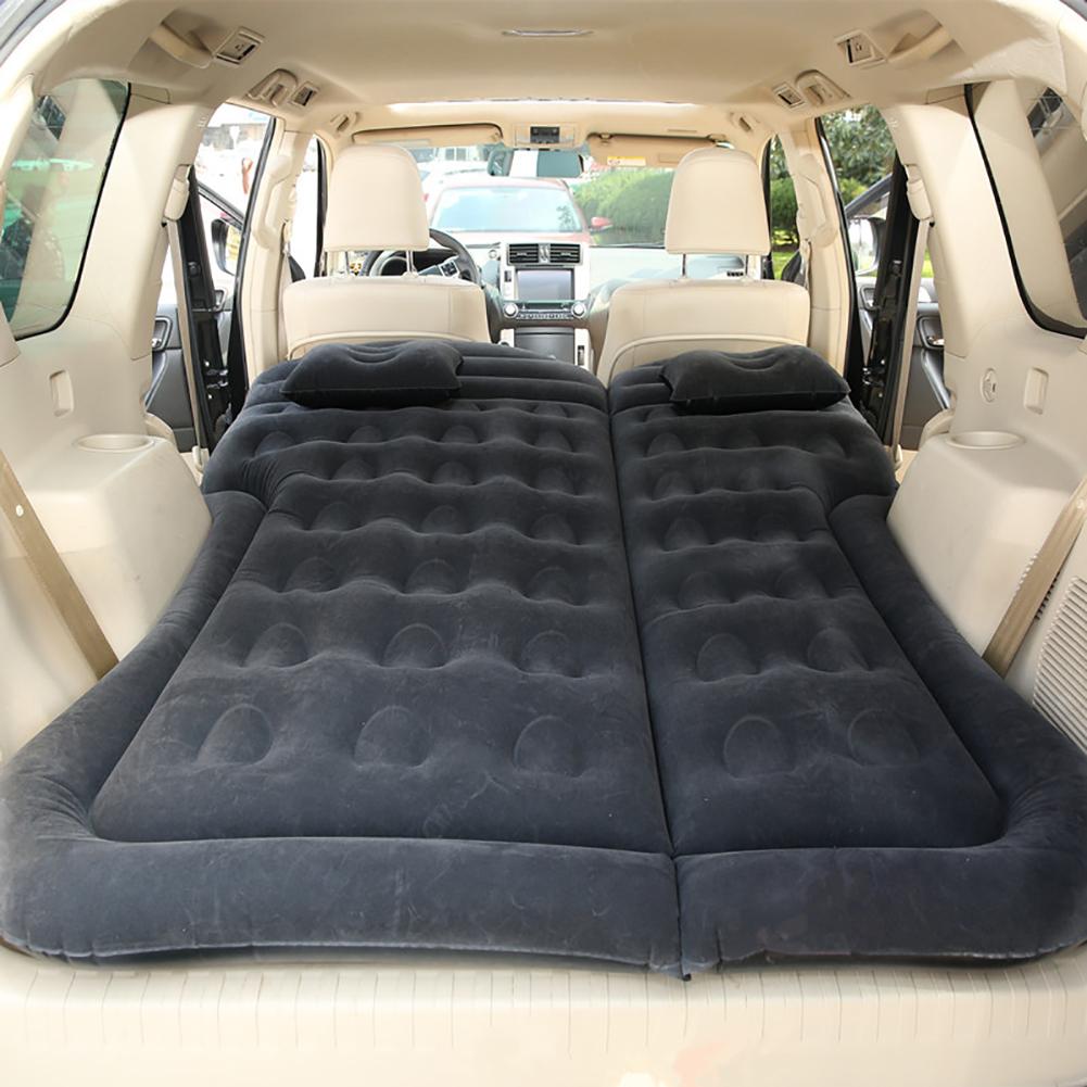 Auto Opblaasbare Matras Zachte Comfortabele Reizen Matras Camping Bed Slapen Pad Bed Auto Accessoires: Black