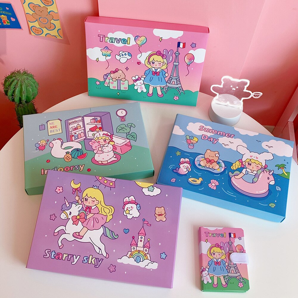Sharkbang Super Cute Korean Notebook Journals Set Kids Girls Best Festival Book School Stationery