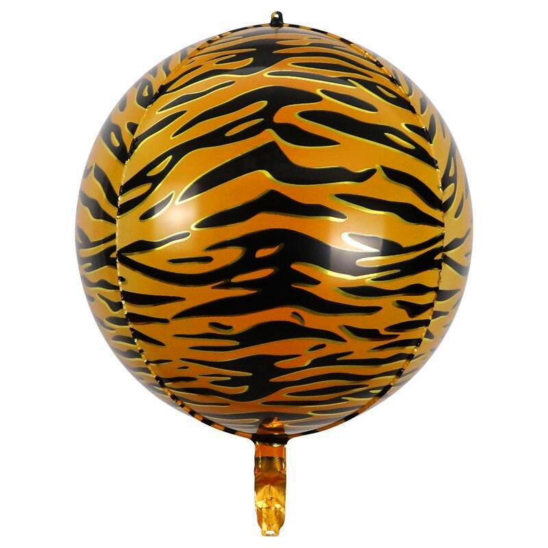20 stk safari dyr print folie ballon 22 tommer vild 4d runde helium ballon jungle zoo tema baby shower fødselsdag indretning