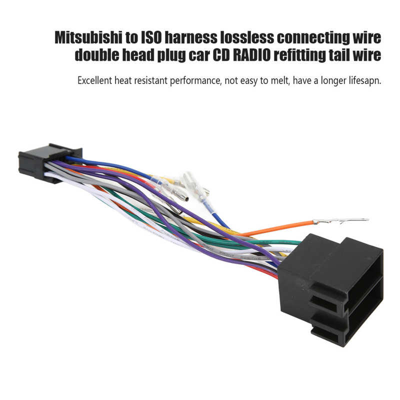 ISO Radio Wiring Harness Radio ISO Connector Clear... – Vicedeal