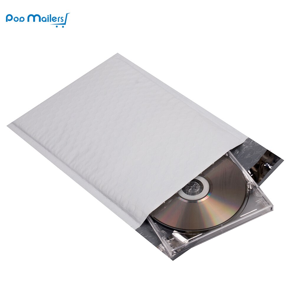 Forskellige størrelser pakning poly boble kuvert hvid, poly boble taske, premium poly boble mailer 10 stk.