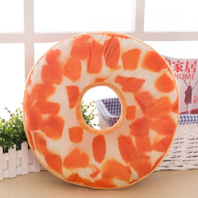 Funny Chocolate Donuts Sofa Seat Cushion Christmas Donuts Pillowcase Xmas Kid Toy Car Mats 40cm No Filling: M
