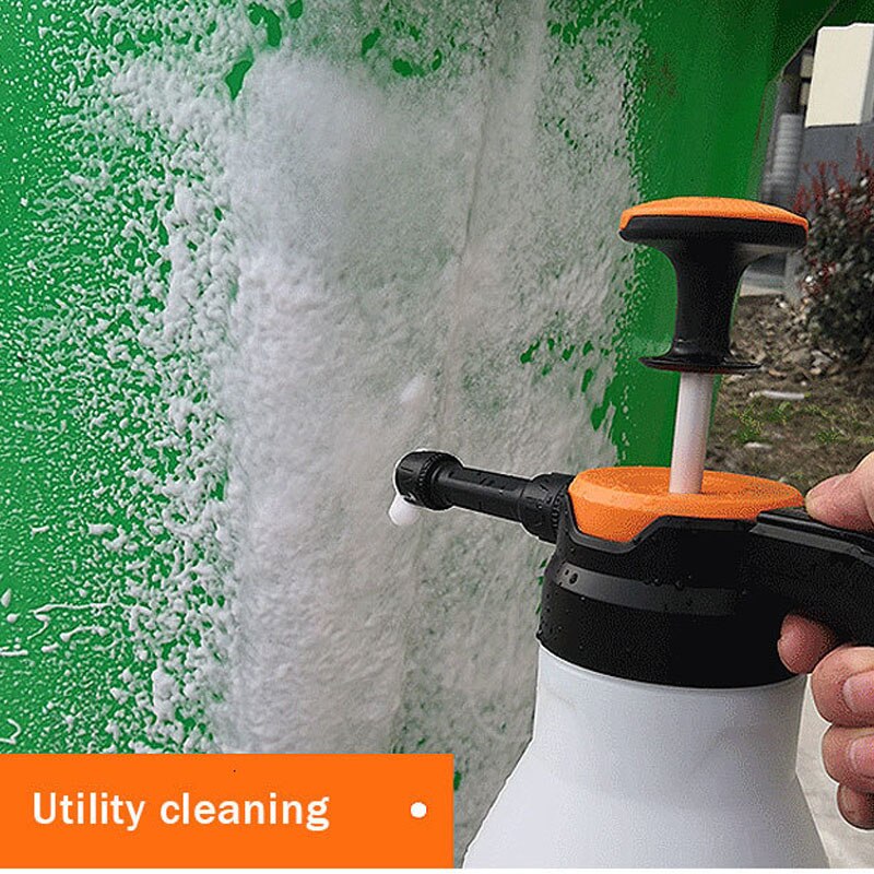 2L Plastic Foam Watering Can Pressure Type Small-scale Sprayer Car Cleaning High Pressure Watering Can Window Cleaning Tool