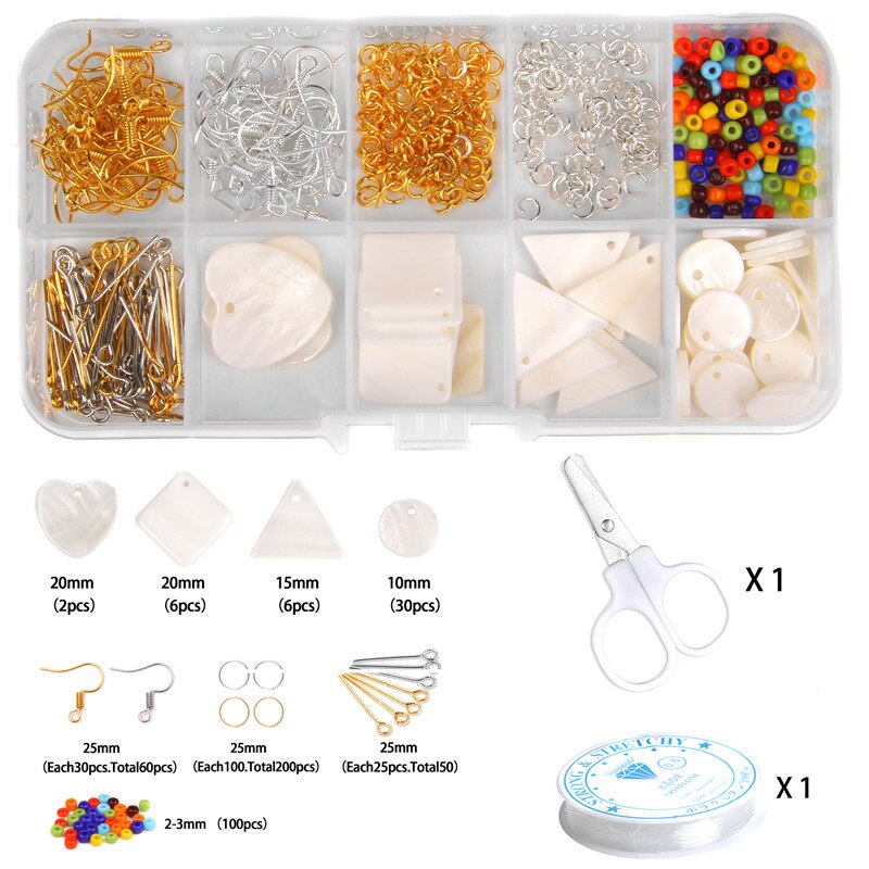 Small Seed Beads Box Set With Acrylic Letter micangas Wood Beads For Jewelry Making Bracelet Rings DIY Accessories Jewelry Kit: NO.5