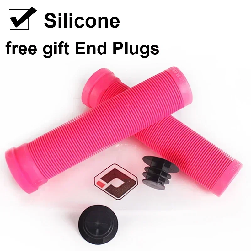 ODI Bicycle Handlebar Grips Antislip Silicone Cycling Cuffs Mountain Bike Bar End Plugs Grip Cap BMX Mtb Folding Bike Parts: PURPLE