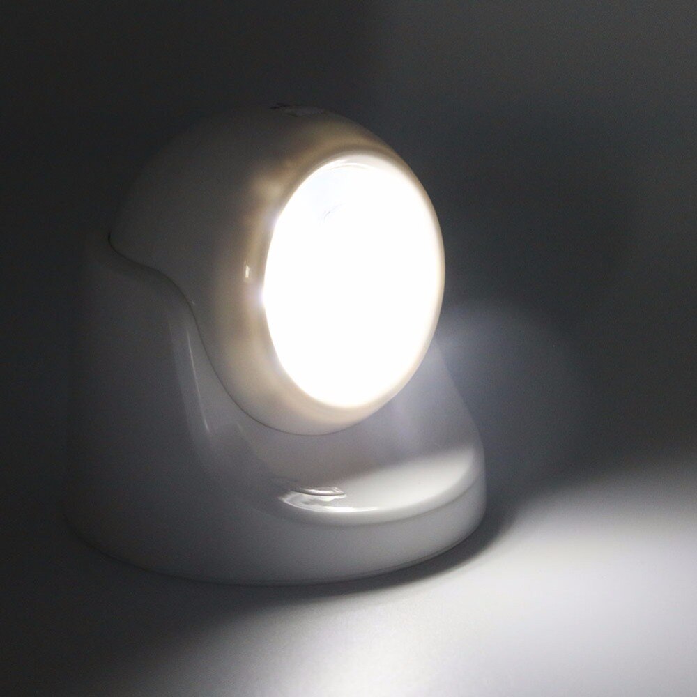 9 LEDs 360 Graden Rotatie Motion Sensor PIR Nachtlampje Batterij Operated Gang Muur Nacht Lamp Voor Closet Garages Hal