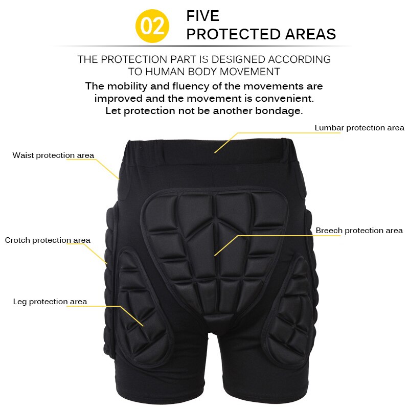 Outdoor Skiën Overland Racing Armor Pads Heupen Benen Sport Broek voor Mannen Schaatsen Sport Beschermende Shorts voor Snowboarden Sport