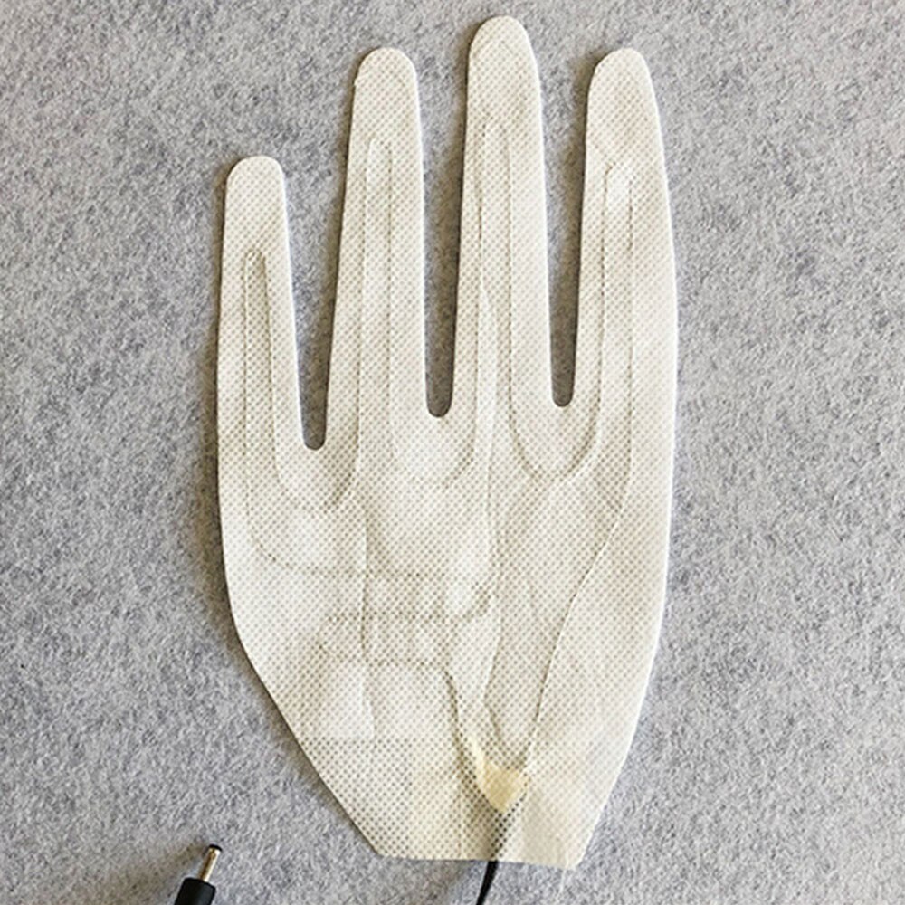 1Pc USB Beheizte Handschuhe Winter Warme Fünf-Finger Handschuhe Heizung Pad Elektrische Heizung Film Handschuh Heizung Blatt