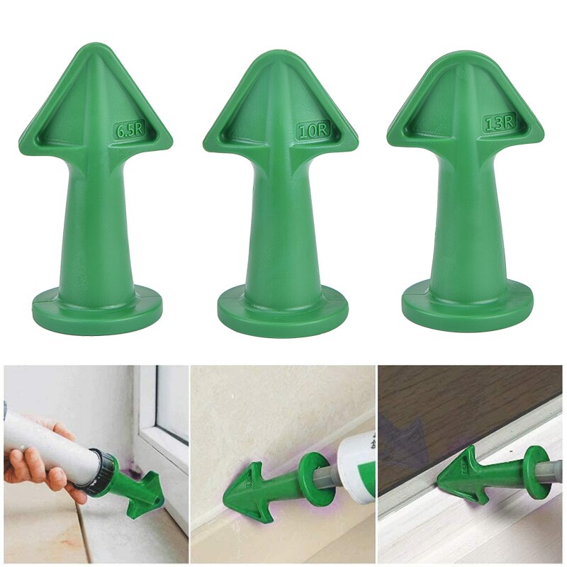 Caulk Nozzle&Scraper Set Caulk Tools Caulk 4pcs/set Finishing Tool Kit Caulk Nozzle Scraper Set Reusable Scraper