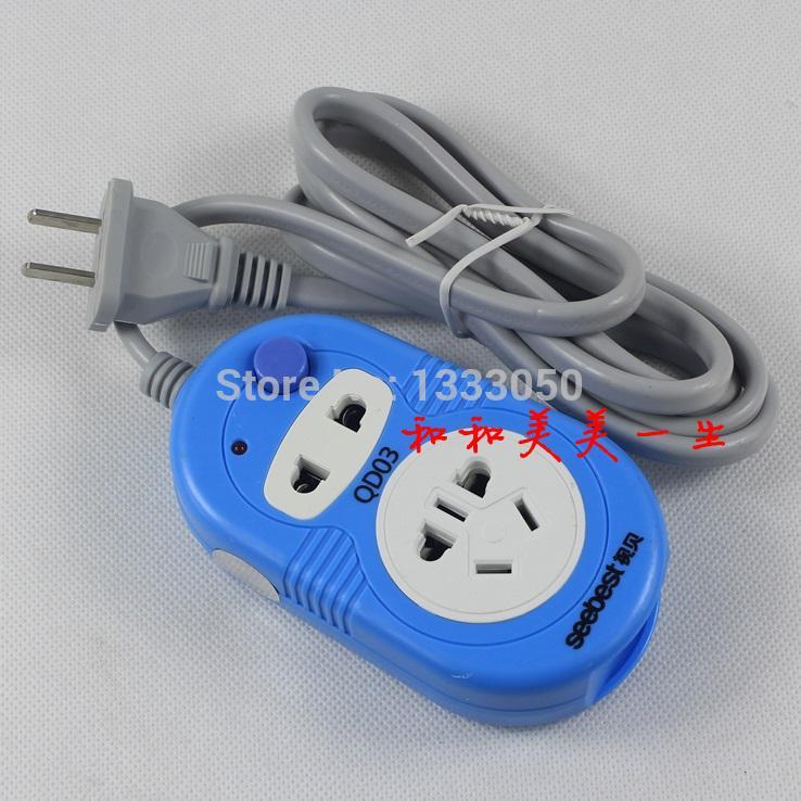 250V 10A 2500W 2 Pin Plug Stock With Independent Switch Wire Length 2.5M QD03