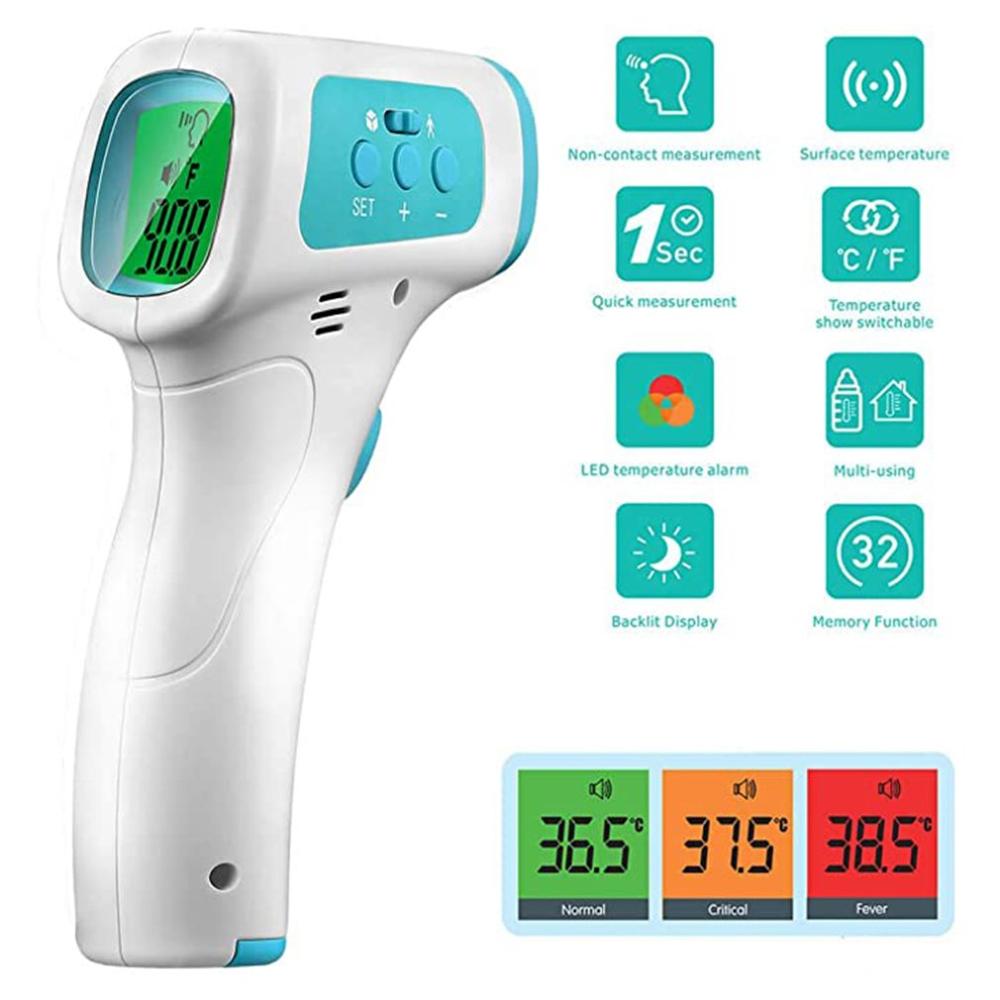Non-Contact Thermometer Infrared Thermometer Forehead Body Baby Adults Outdoor Home Digital Infrared Ear Thermometer