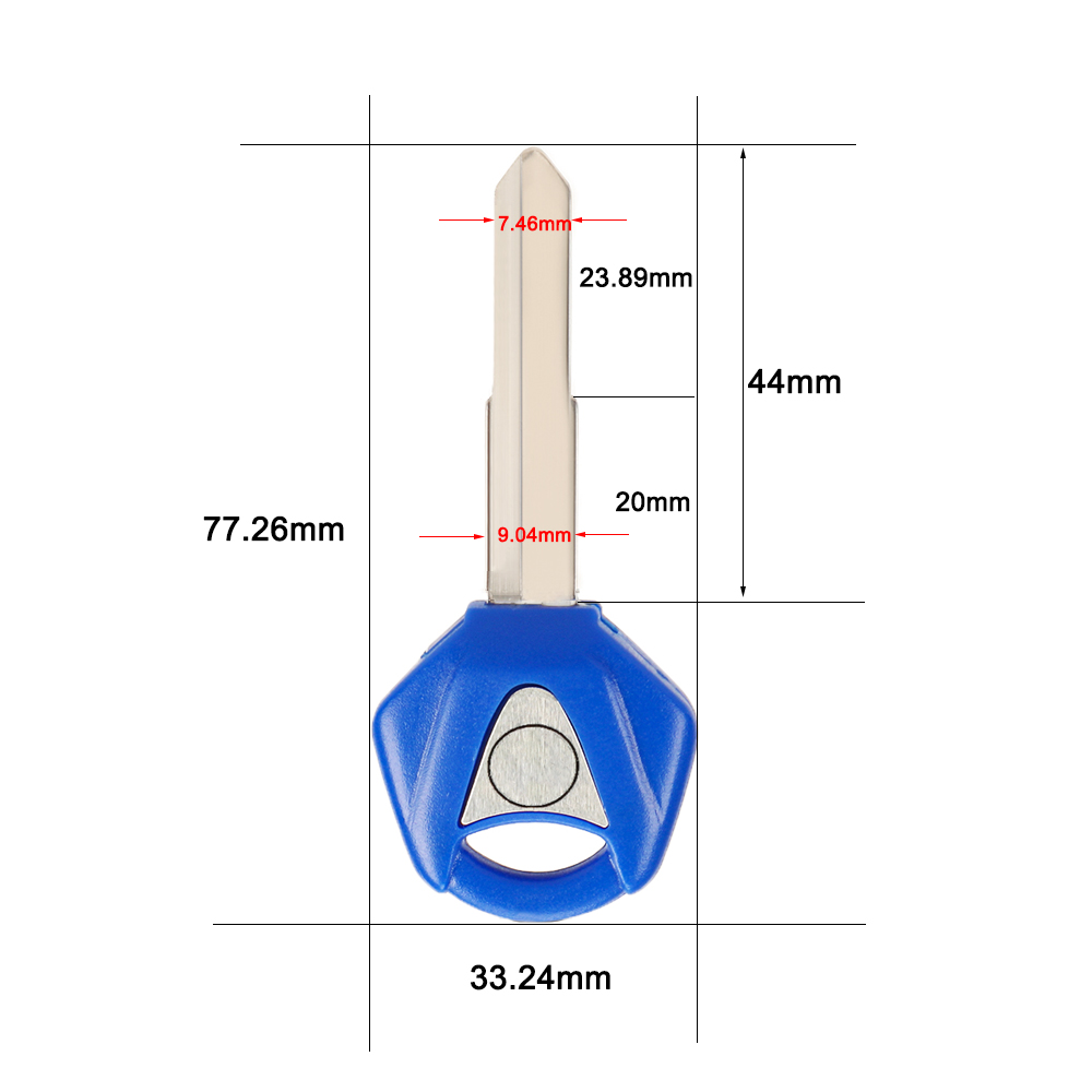 Clé vierge pour moto, lame non coupée, pour YAMAHA YZF XJR1300 FJR1300 MT09 MT07 XJ6 TMax FZ6 FZ8 R3 R1 R6 XJR400 SR400 YZF600 FZ1