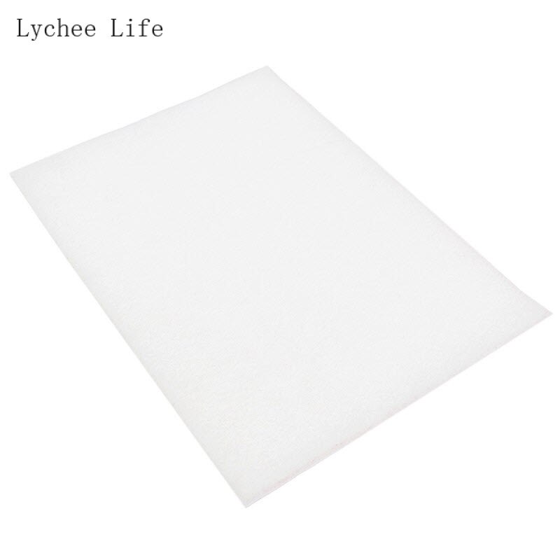 Lychee Life A4 Self Adhesive Velvet Fabric Solid Color Synthetic Patchwork Fabric For Garment DIY Sewing Crafts: 1