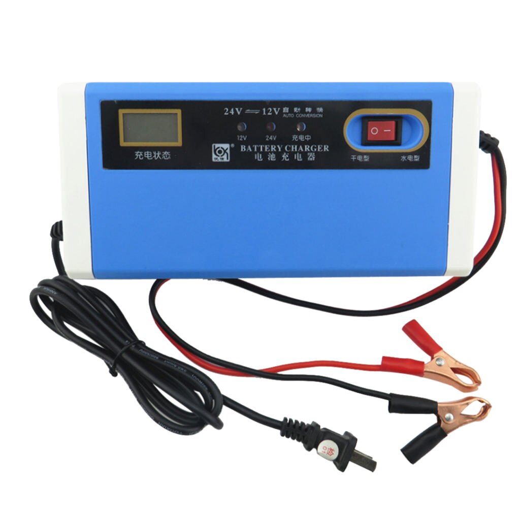Battery Charger 12V 10A DC Intelligent Motorcycle Car Electric Scooter